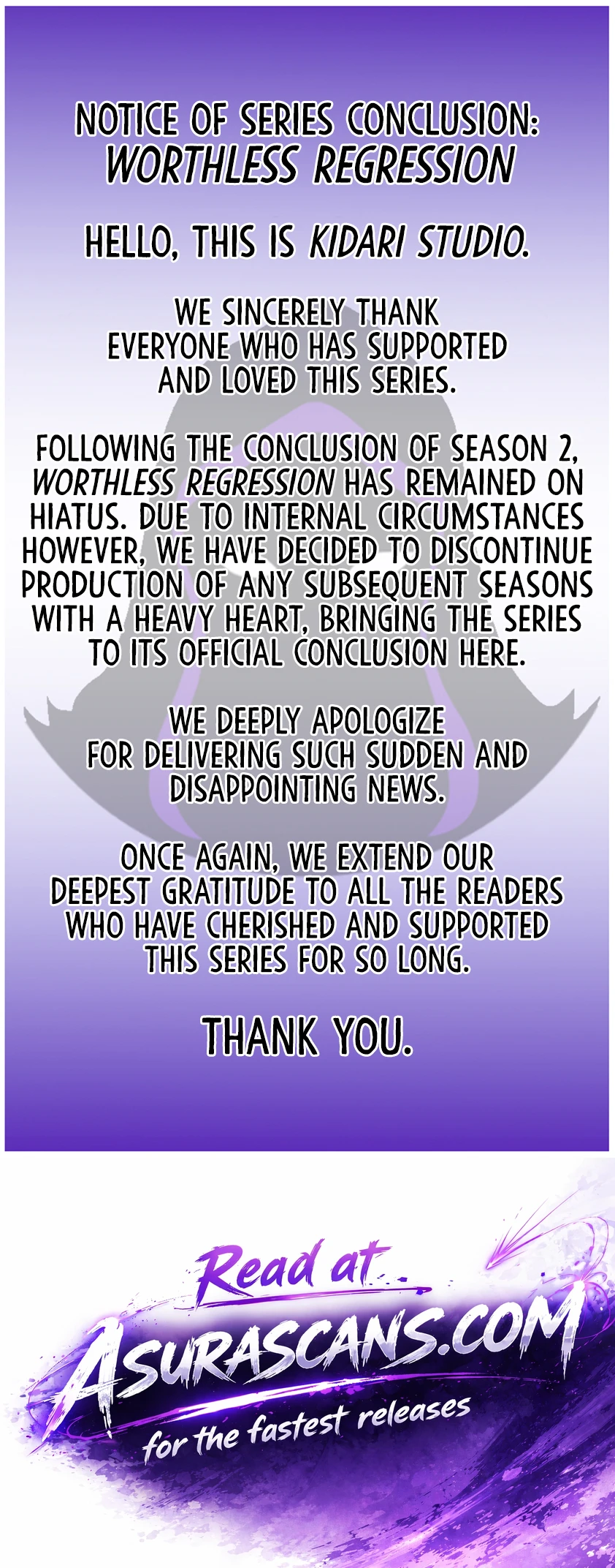Worthless Regression - Chapter 39792 - Notice - Image 1
